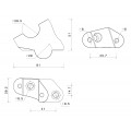 Rizoma Swept Back Handlebar Riser Kit For Ducati Multistrada V4 Rizoma Swept Back Handlebar Riser Kit For Ducati Multistrada V4
